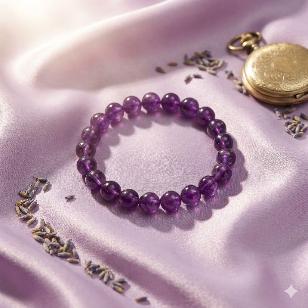 Natural Amethyst Bracelet, additional view