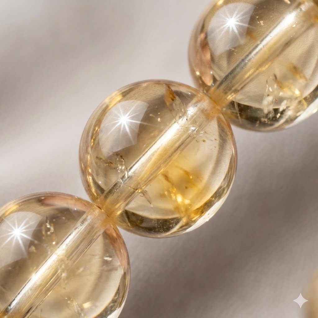Natural Citrine Bracelet, alternate view