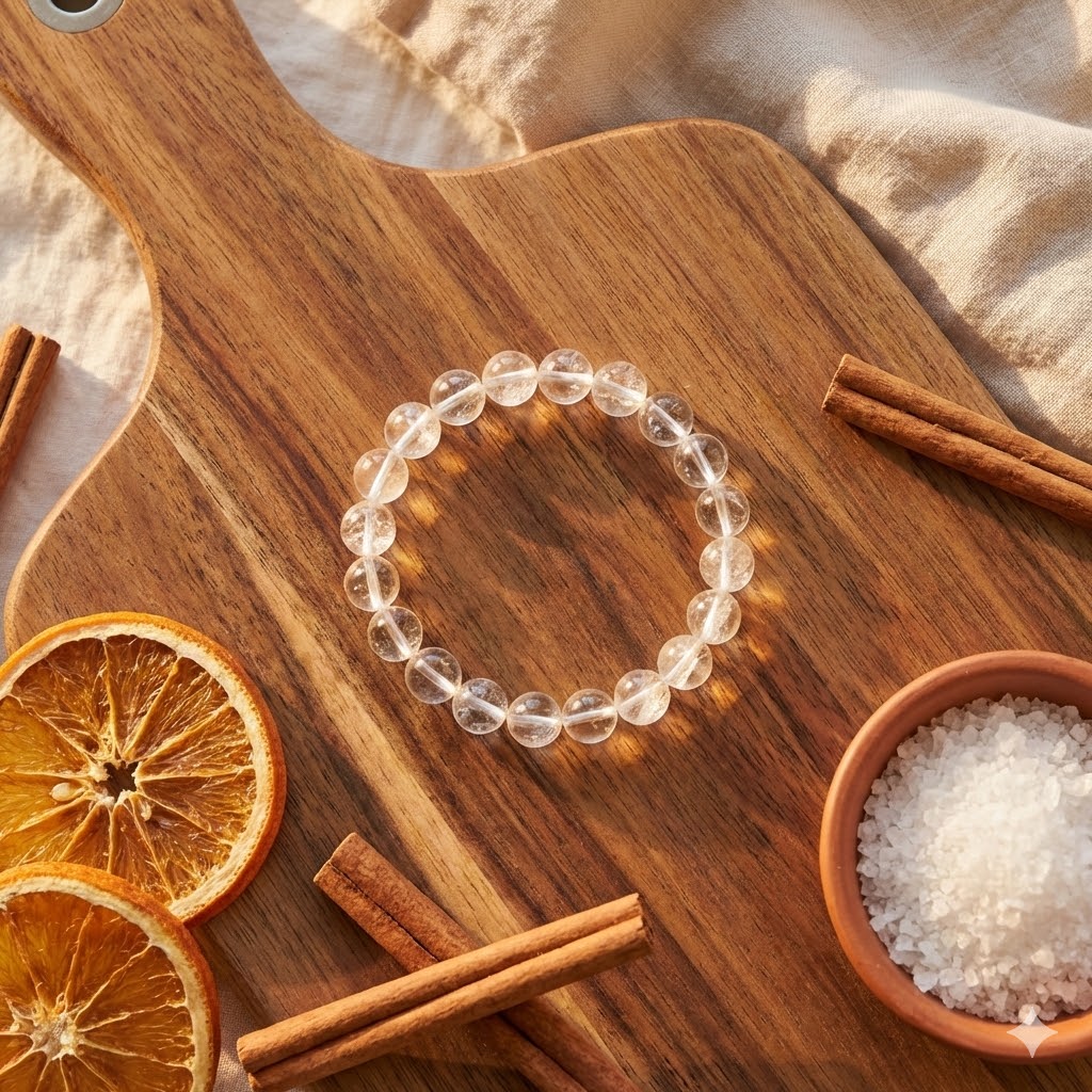 Natural Clear Quartz Bracelet, additional view