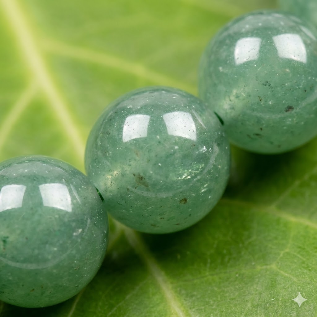 Natural Green Aventurine Bracelet, alternate view