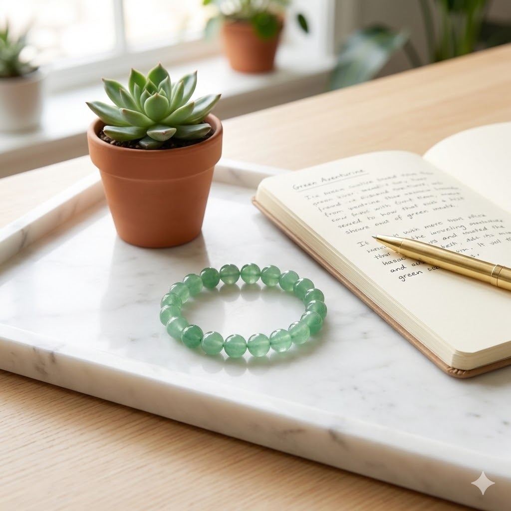 Natural Green Aventurine Bracelet, additional view