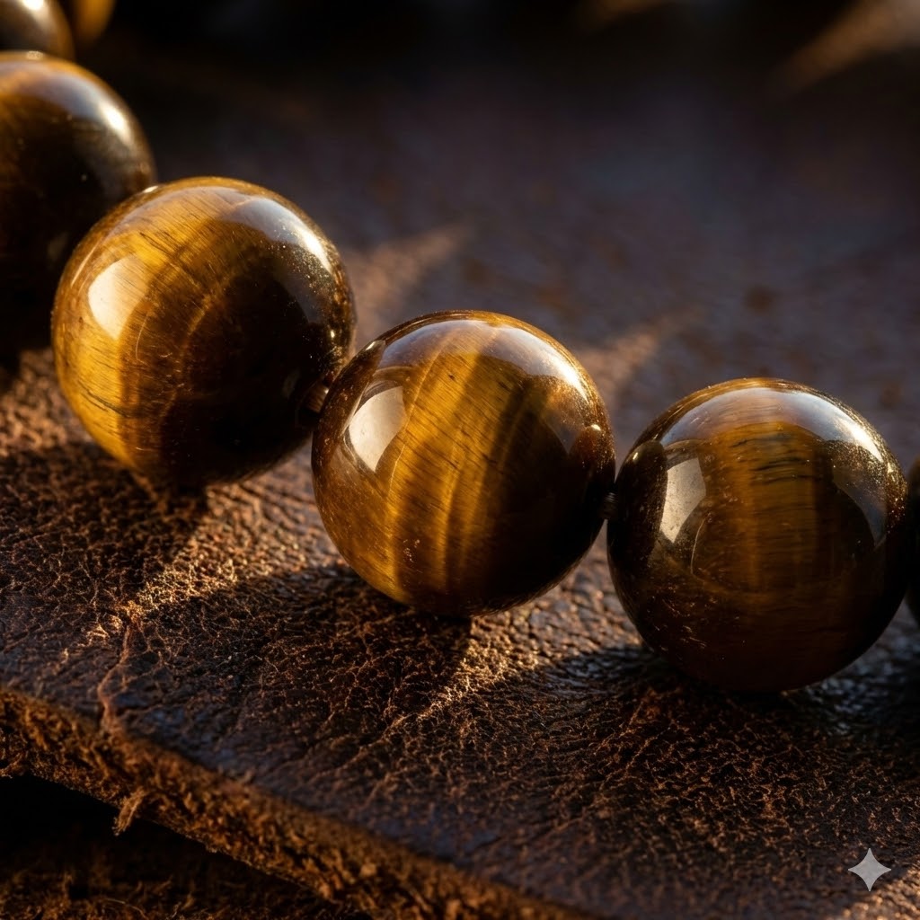 Natural Tiger Eye Bracelet, alternate view