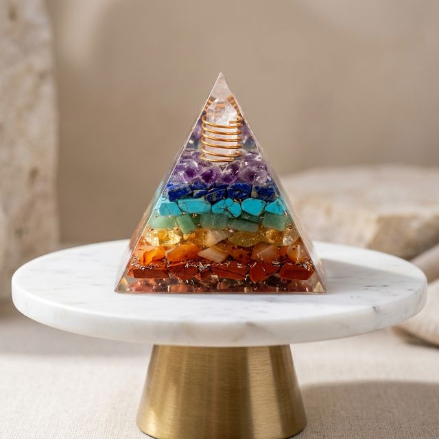 Gomti Chakra & Rudraksha Vastu Dhan Laxmi Orgone Pyramid